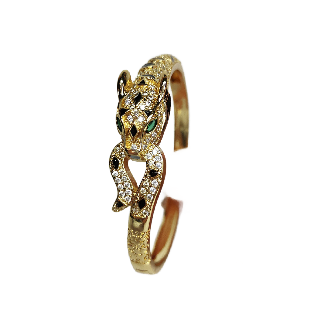Armband lion closed groen