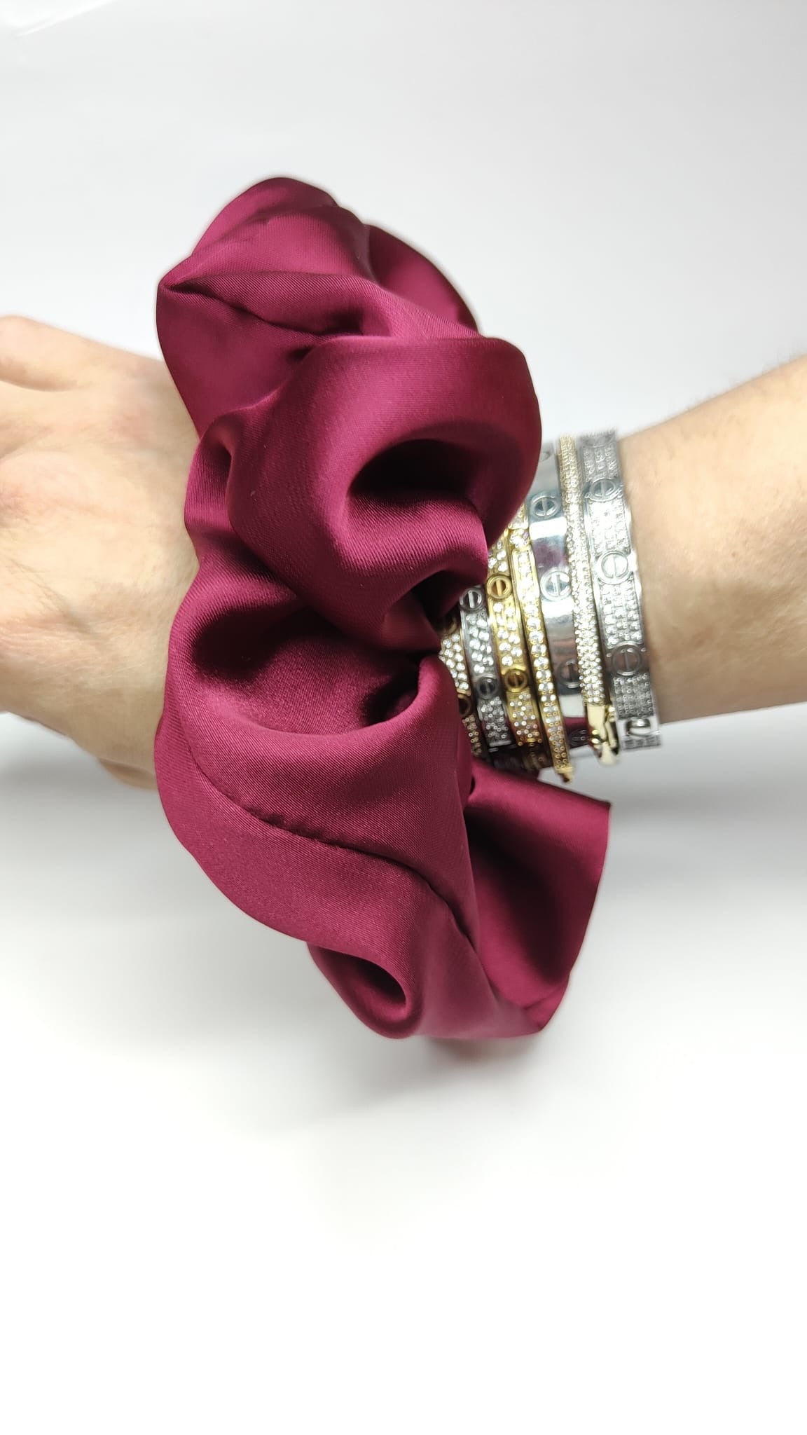 Scrunchie Bordeaux rood