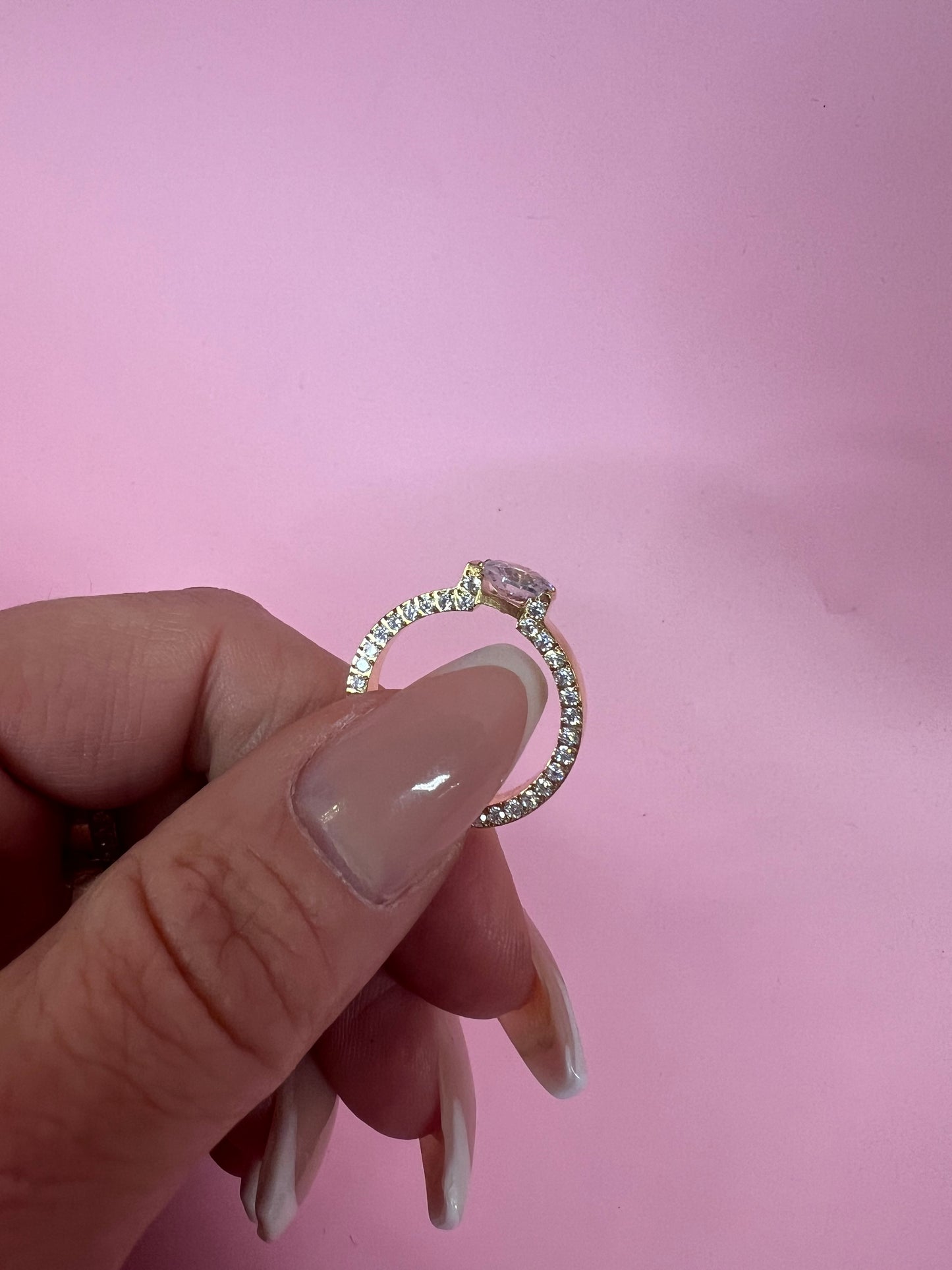 Ring little diamont goud