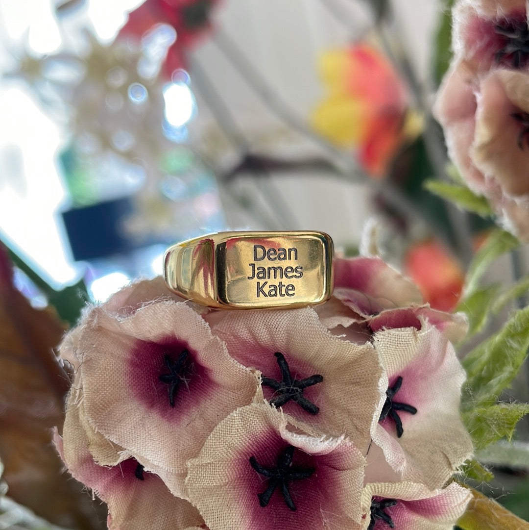Gepersonaliseerde zegel ring