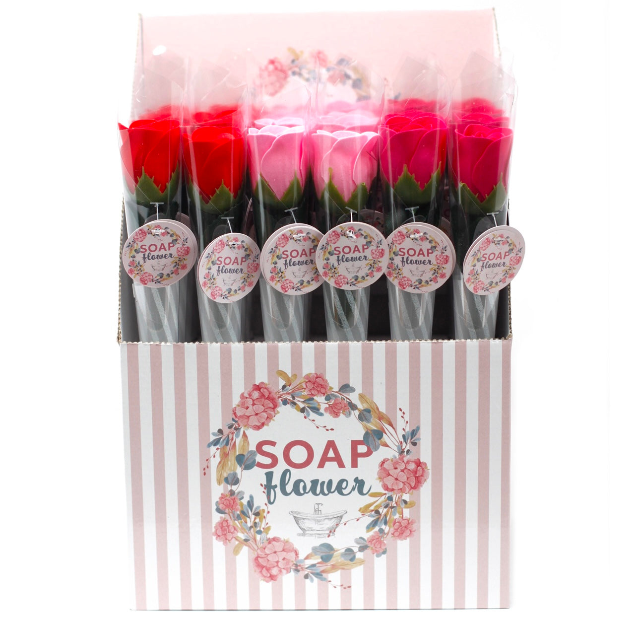 Zeep Roos rood - roze of fel roze