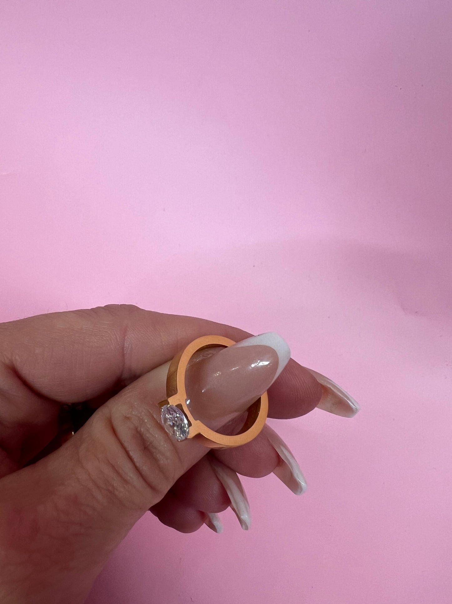 Ring little diamont goud