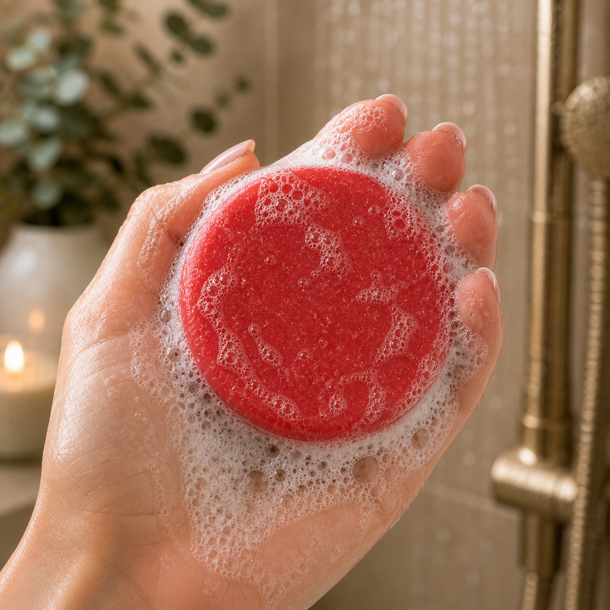 🔴 Rood – Castorolie ❤️ Sterker haar & hoofdhuidbalans Voor fijn of slap haar – meer body en een verzorgde hoofdhuid ✨ Helpt het haar voller te laten aanvoelen en ondersteunt hoofdhuidcomfort roos jeuk