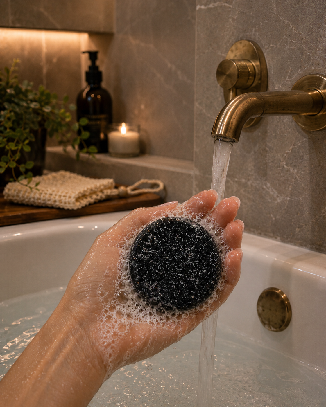 ⚫ Zwart – Houtskool 🧼 Diepe detox & frisse reset Voor alle haartypes – diepe reiniging en frisse hoofdhuid ✨ Verwijdert build-up, overtollig vet en laat het haar fris en luchtig aanvoelen