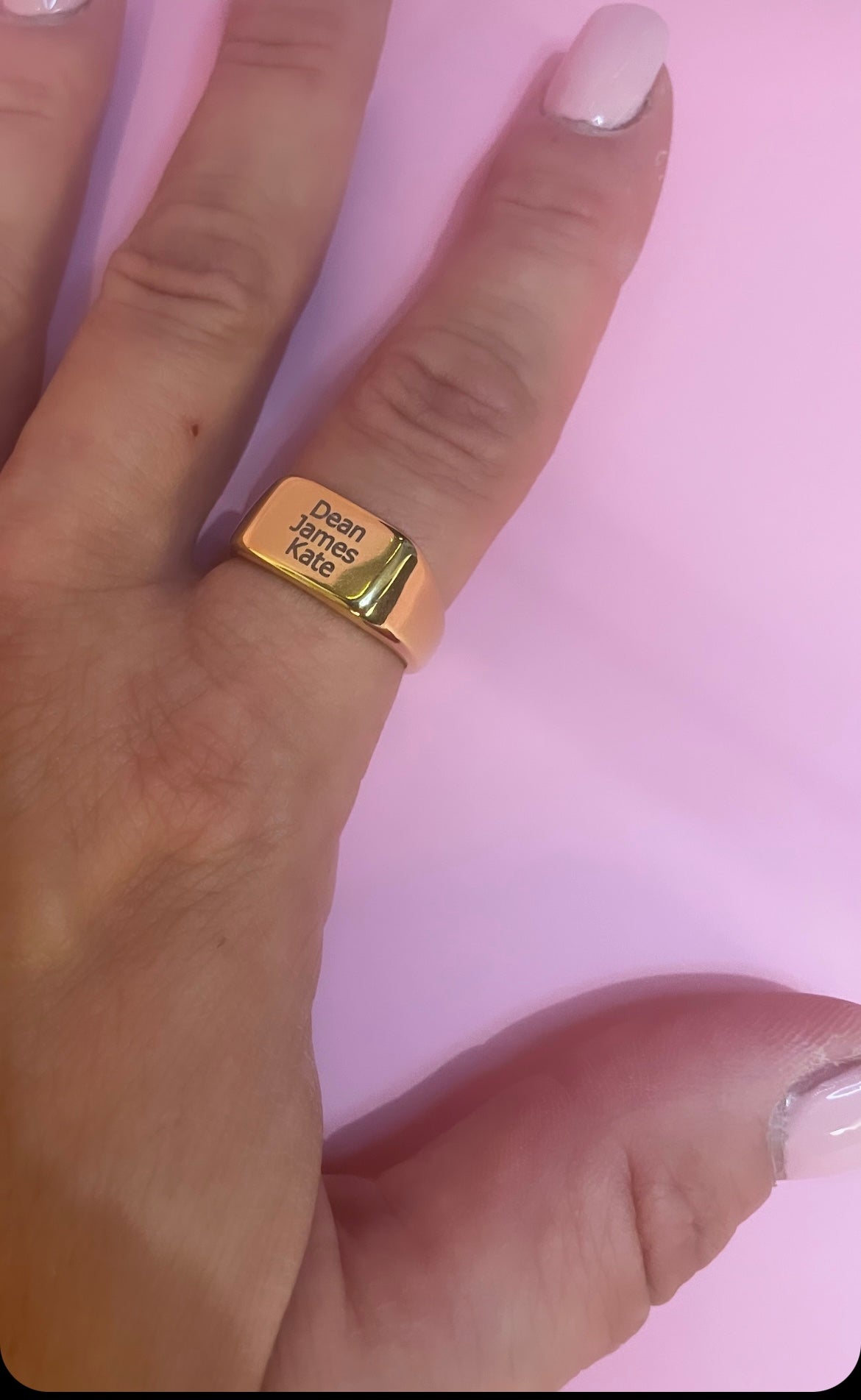 Gepersonaliseerde zegel ring