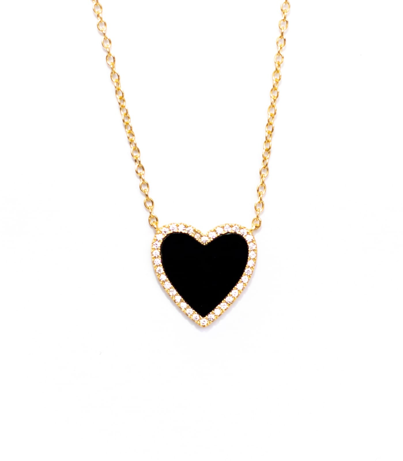 Ketting hart black groot