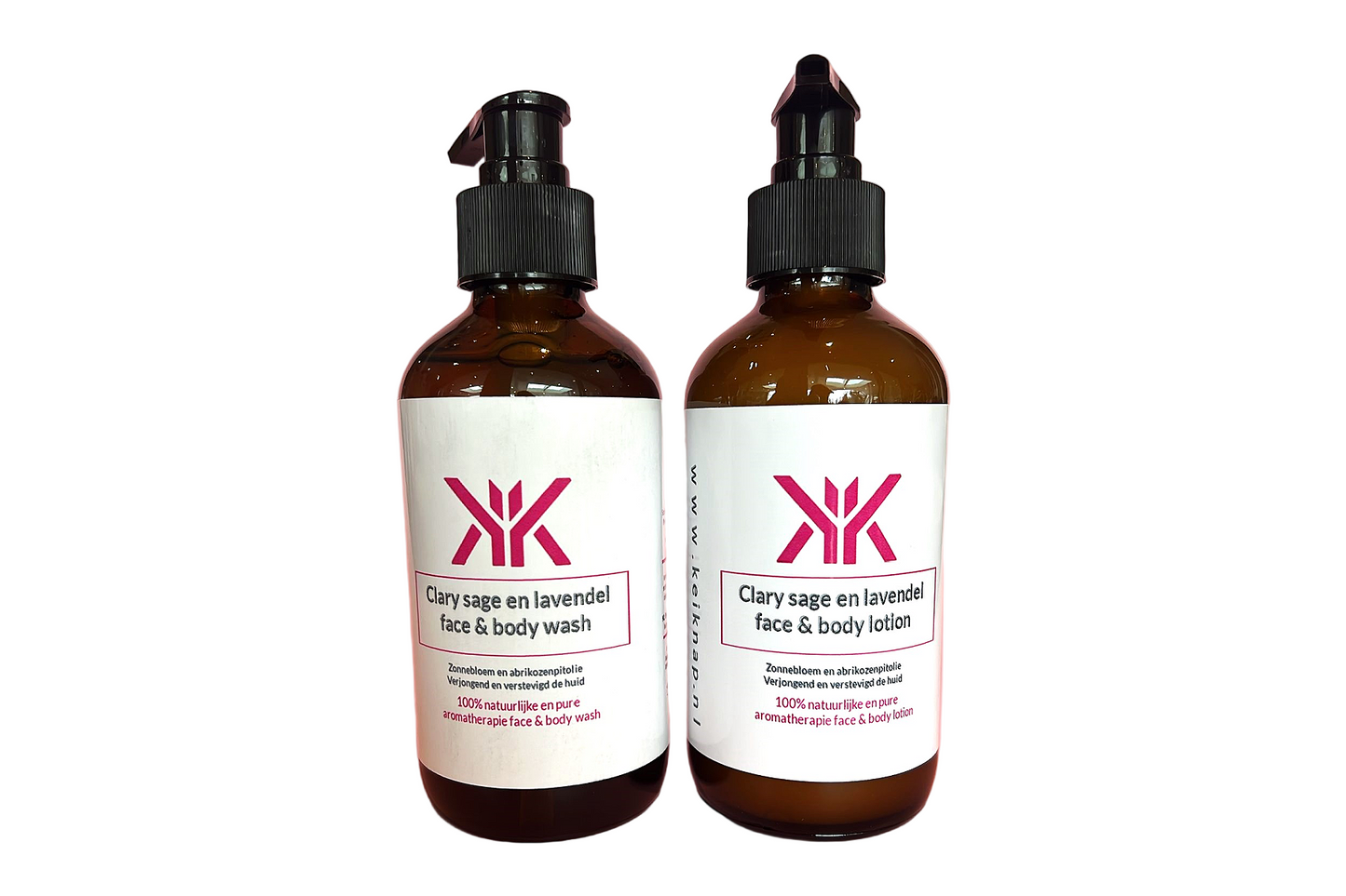 Clary sage en lavendel combi-deal body wash&body
