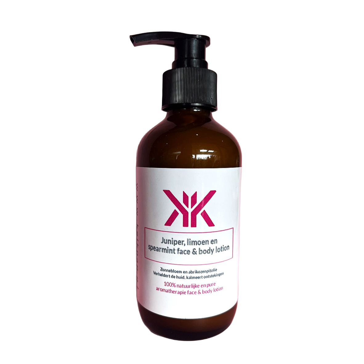 Juniper, limoen en spearmint face & body lotion verhelderd de huid kalmeerd onstekingen