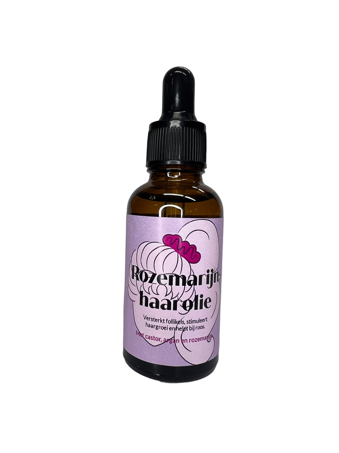 Haarolie rozemarijn versterkt follikels stimuleerd haargroei en helpt bij roos