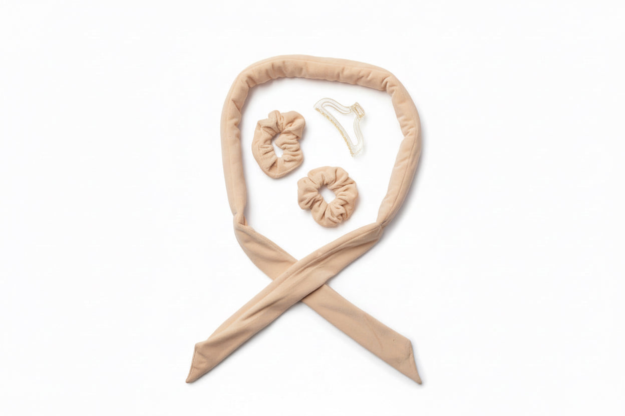 Beige Heatless Curls