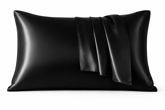 Satijnen kussen sloop zwart