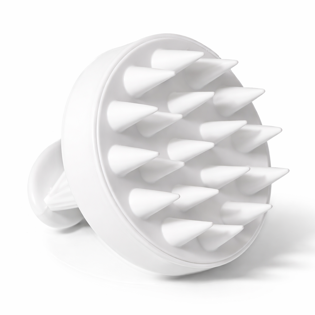 hoofd massage borstel wit