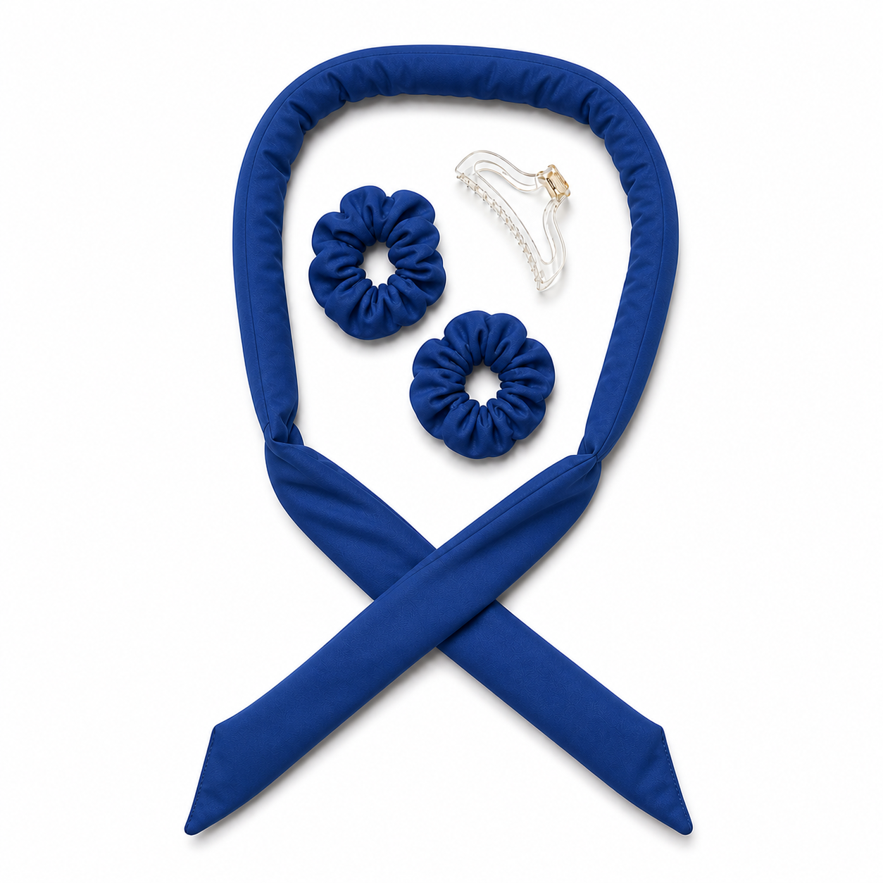 Heatless curls blauw