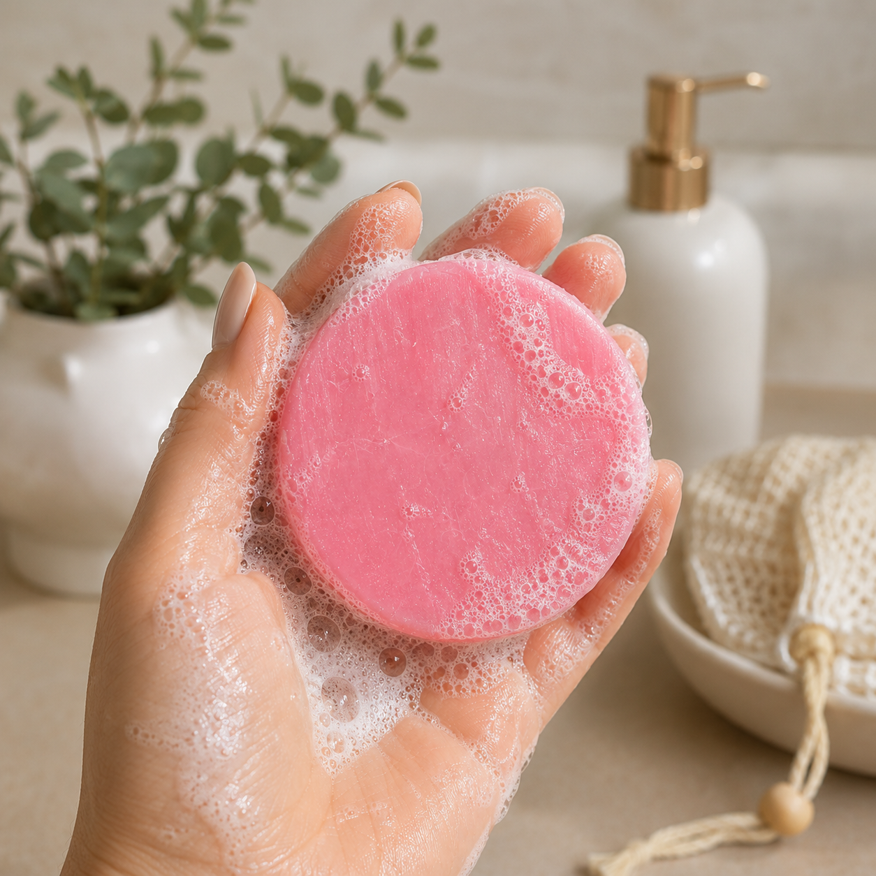 🌸 Roze – Tarwekiem ✨ Herstel favoriet Voor beschadigd haar – herstel & glans ✨ Herstel beschadigd haar – sterk, zacht en gezond vanaf de eerste wasbeurt