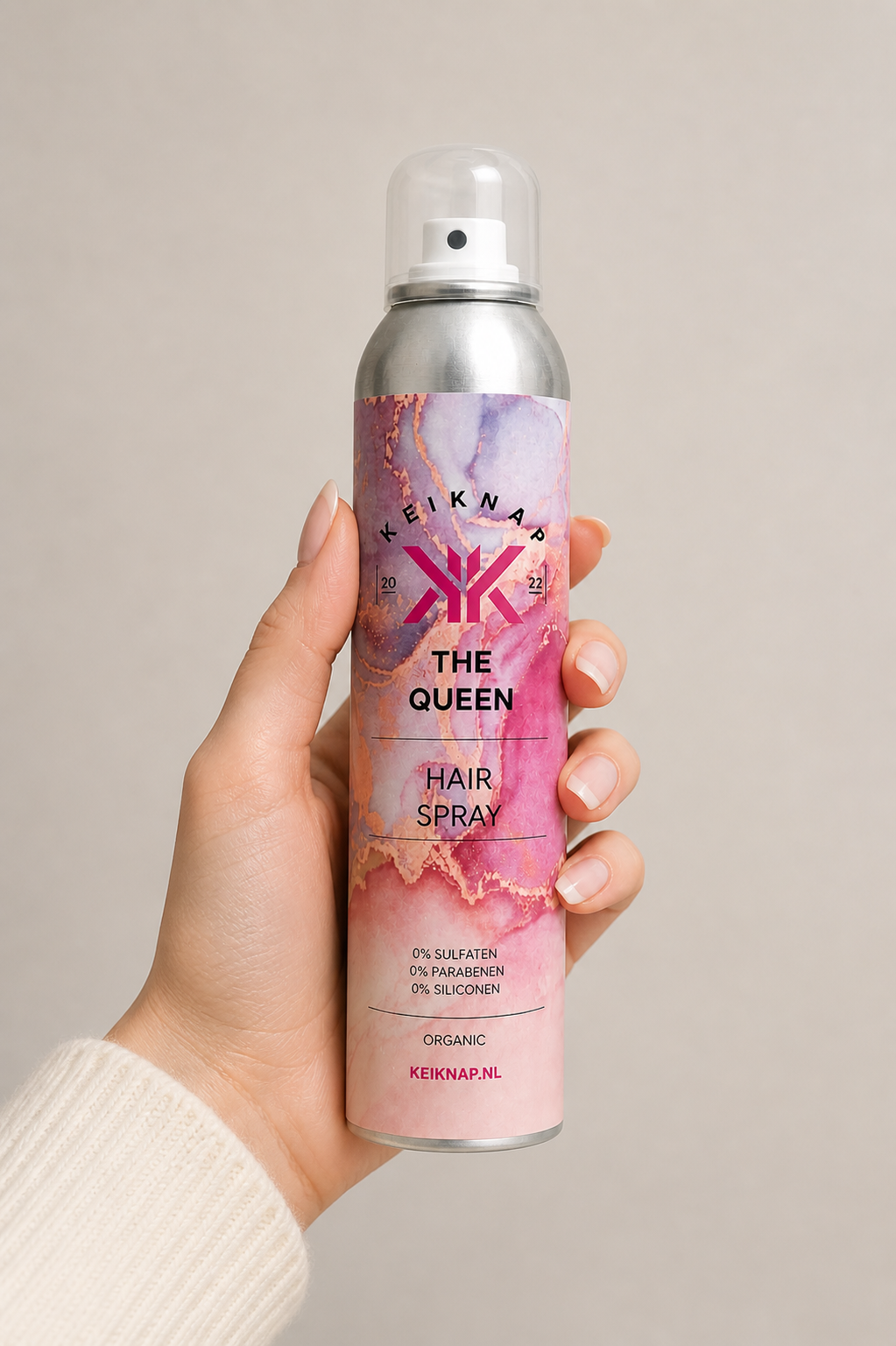 The queen organic hairspray