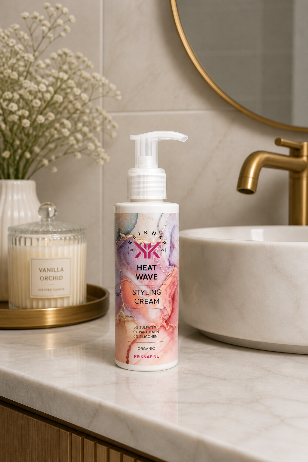 Heat wave organic styling cream