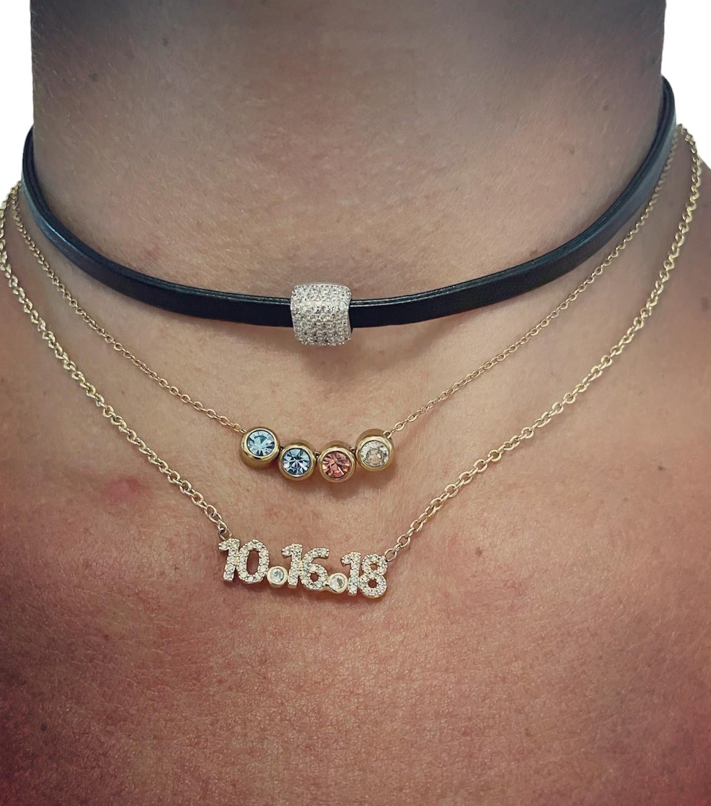 Gepersonaliseerde cijfer/letter ketting