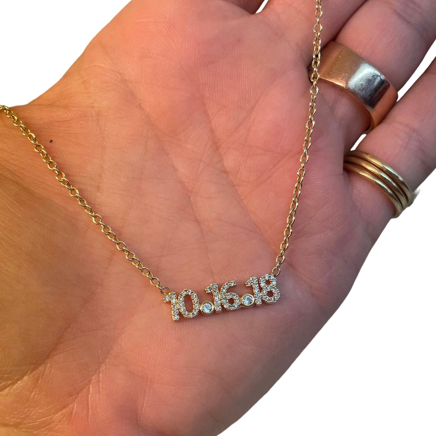 Gepersonaliseerde cijfer/letter ketting