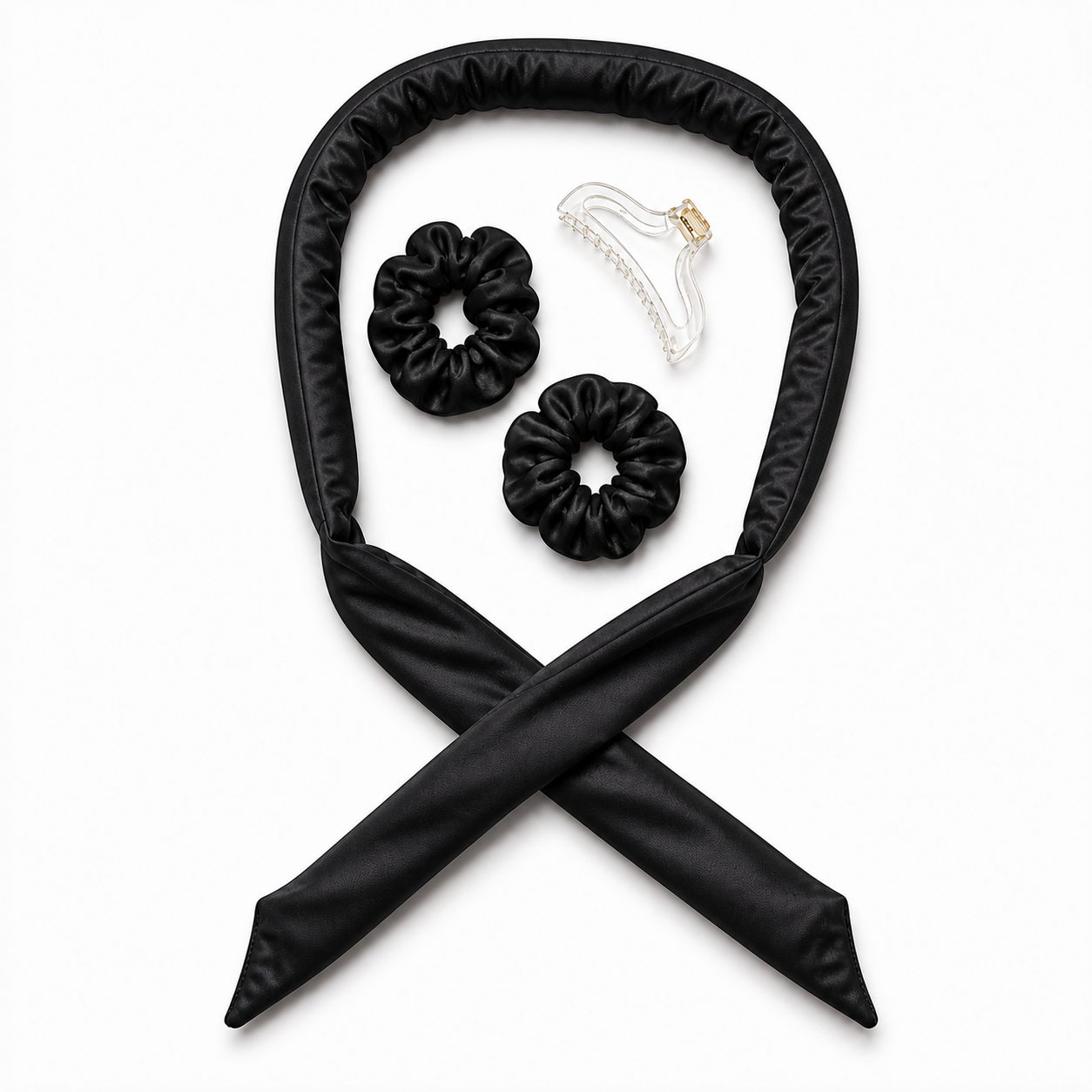 Heatless curls zwart